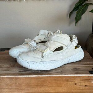 CAMPER Peu Stadium White Ivory Semi-Open Hook and Loop Sneakers Size 38 / US 7.5